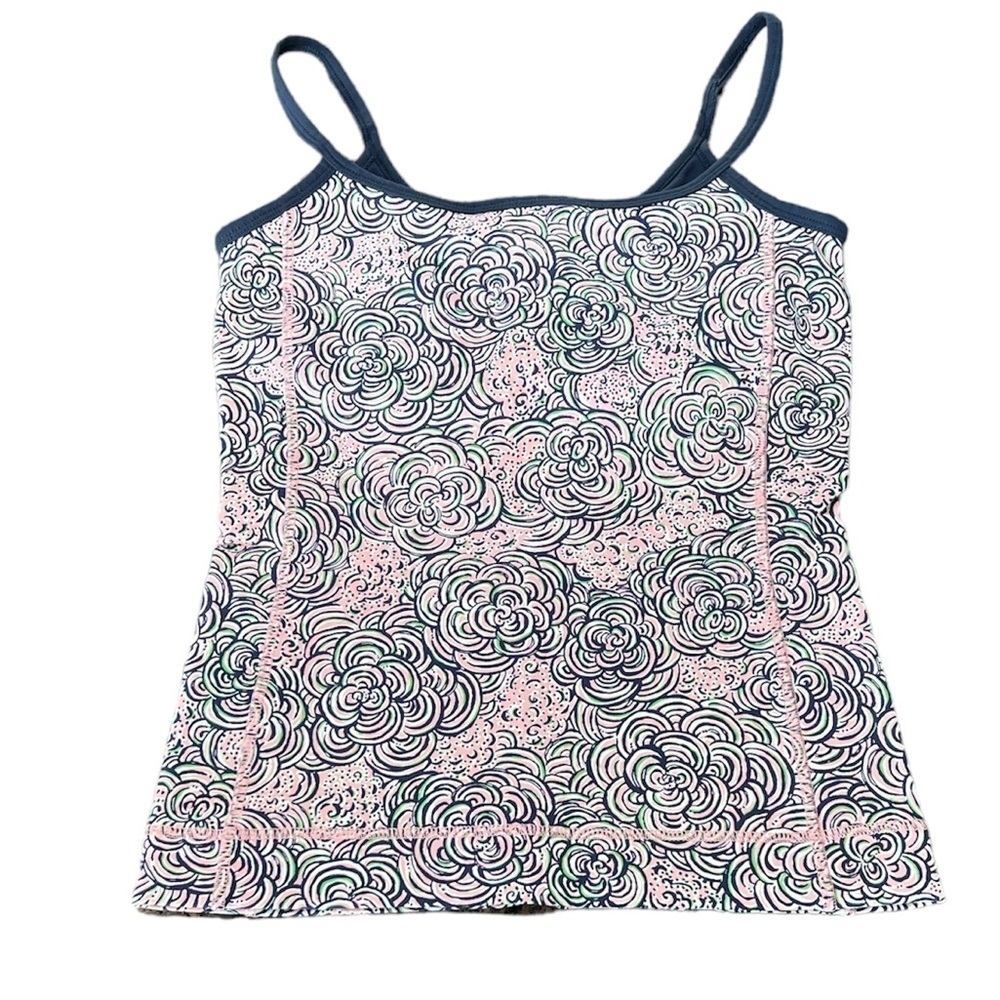Lilly Pulitzer Built-in Bra Athletic Tank Top Size XS - Picture 1 of 9